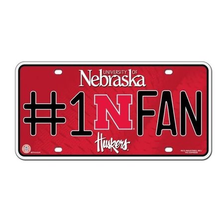 RICO INDUSTRIES Nebraska Cornhuskers License Plate #1 Fan 9474628287
